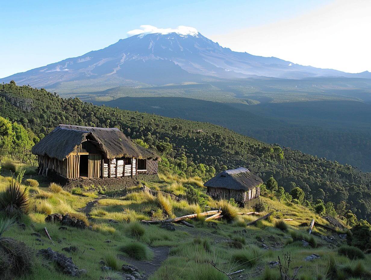 Hut at Mount Kilimanjaro Marangu route